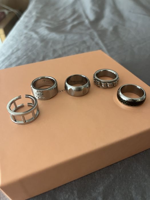 Pack 5 aneis de aço
