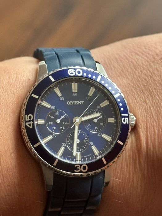 Zegarek Orient Chronograph Diver, duży 40/47mm, jak nowy,  pudelko