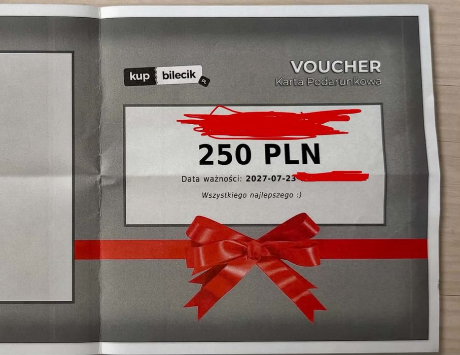 voucher na kupbilecik na 250zł