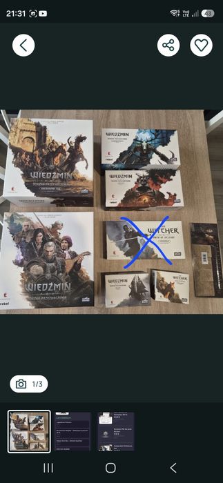 Wiedźmin: Ścieżka Przeznaczenia Gameplay ALL-IN + Geralt na Płotce+ companion miniatures
