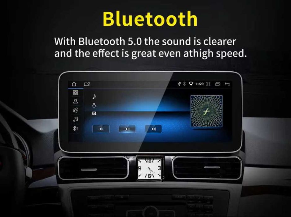 CarPlay Android Auto Radio Android GPS Nawigacja BT WiFi 4G USB MP3 MP4 YouTube Bluetooth Mercedes ML W166 System NTG4.5 Harman Kardon