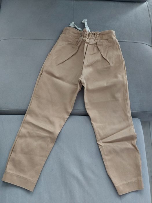 Spodnie chinosy dla dziewczynki zara 122