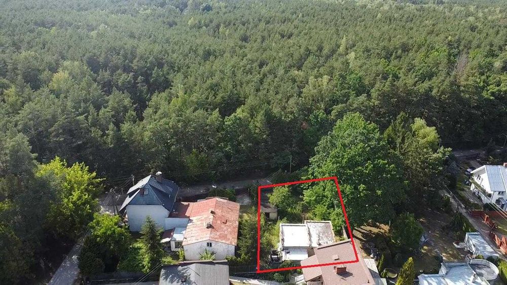 Działka z pięknym widokiem na las