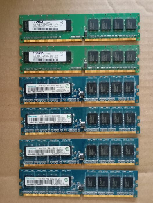 Karty pamięci DDR2  1 GB