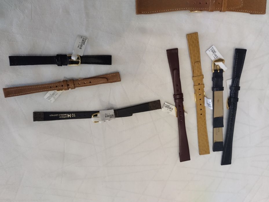 Braceletes de couro genuino de marca Hirsch