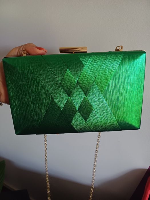 Mala a tiracolo de mão de festa pequeno com alça removível