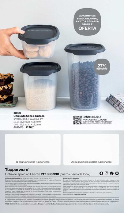 Promoções Tupperware do mês de  Outubro 2024