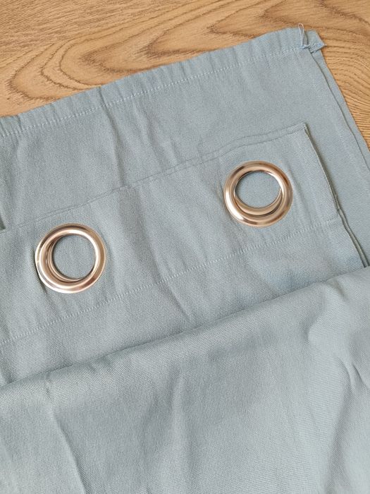 Zasłony w kolorze miętowym / szałwii 2 szt