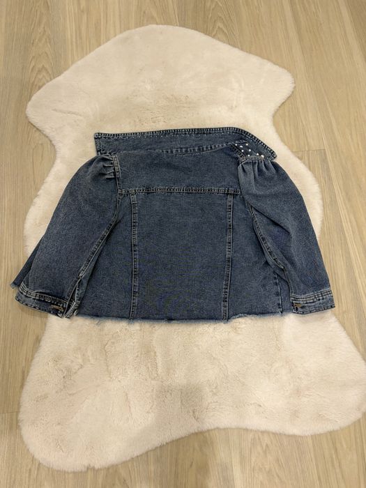 Jaqueta Jeans com Perólas