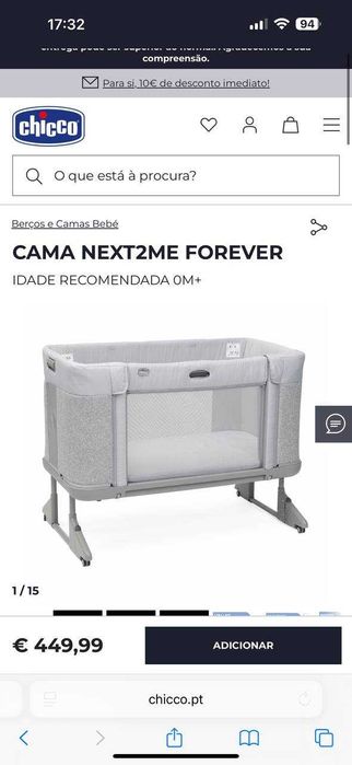 Cama Next2Me Forever Chicco