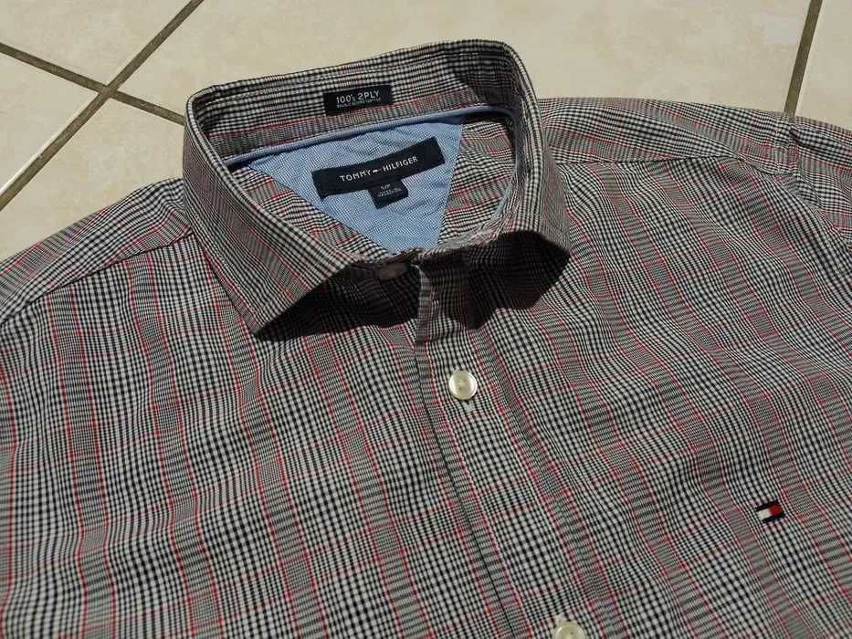 TOMMY HILFIGER USA - NOWA! z LOGO Koszula Męska rozmiar M