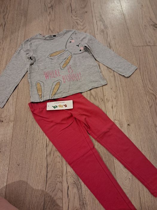 Komplecik dla dziewczynki bluzeczka i spodenki rozmiar 110