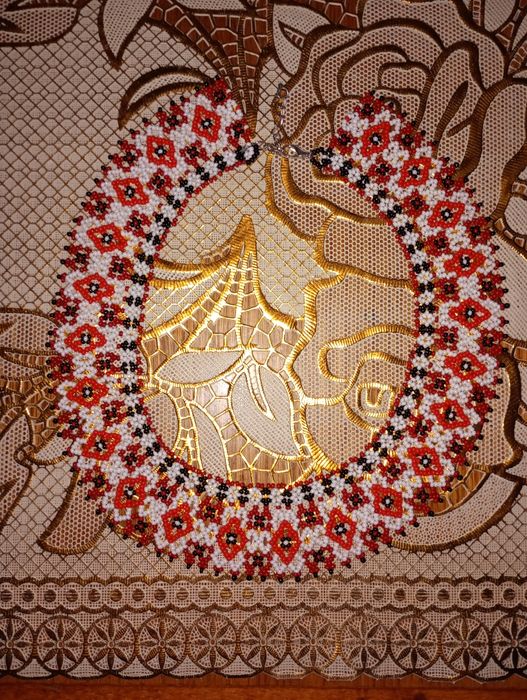 Подарунок/ Силянка/ намисто з бісеру/ кольє/ ручна роботакольорах