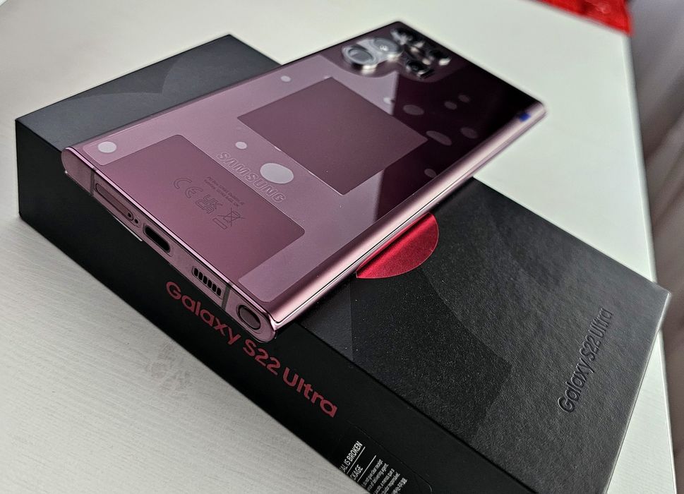 NOWY SAMSUNG GALAXY S22 ULTRA 5G 512GB/12RAM! Burgundowy ! Unikatowy !