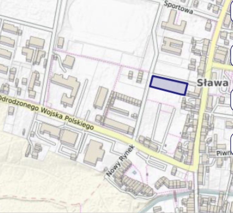 Dzierżawa gruntu pod handel i usługi – Sława