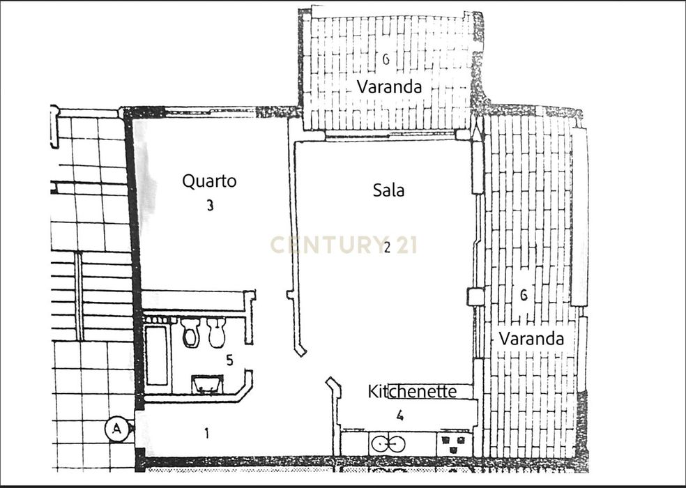 Apartamento T1 com varandas e vista mar no Parque das Amendoeiras — Vi
