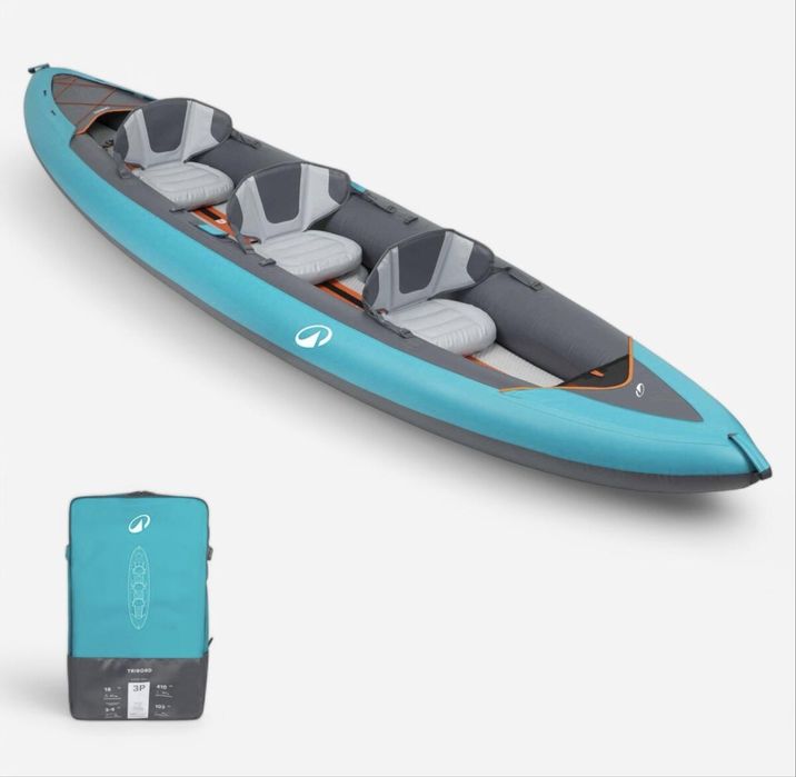 Каяк Tribord 100+ 2–3 місний надувний туристичний Drop Stitch до 245 кг