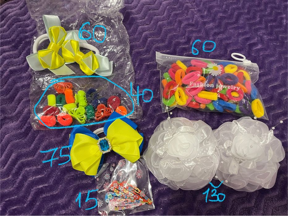 Заколки, резинки, банти для дівчинки