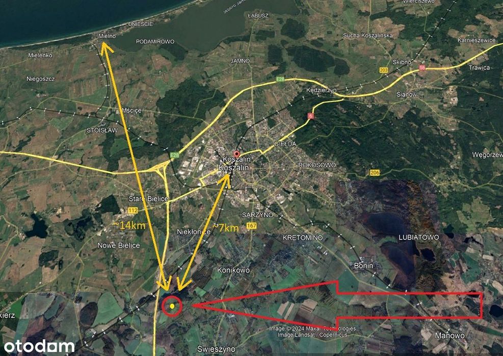 Działki budowlane z warunkami zabudowy, Giezkowo - Widok 2