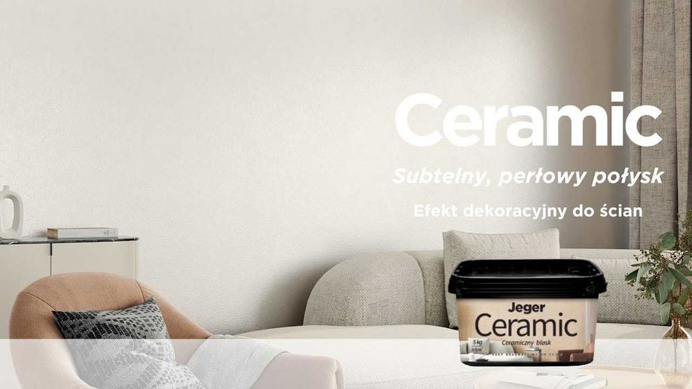JEGER Ceramic Cream 5 kg - 6m2 - efekt dekoracyjny do ścian