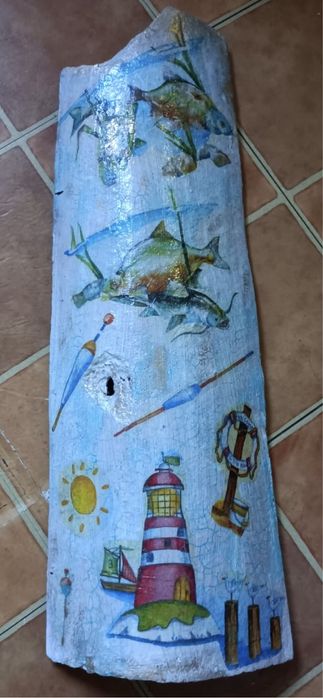 Arte em telhas canudo