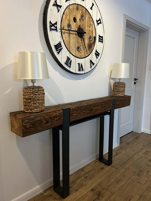 Konsola  loft że starej belki