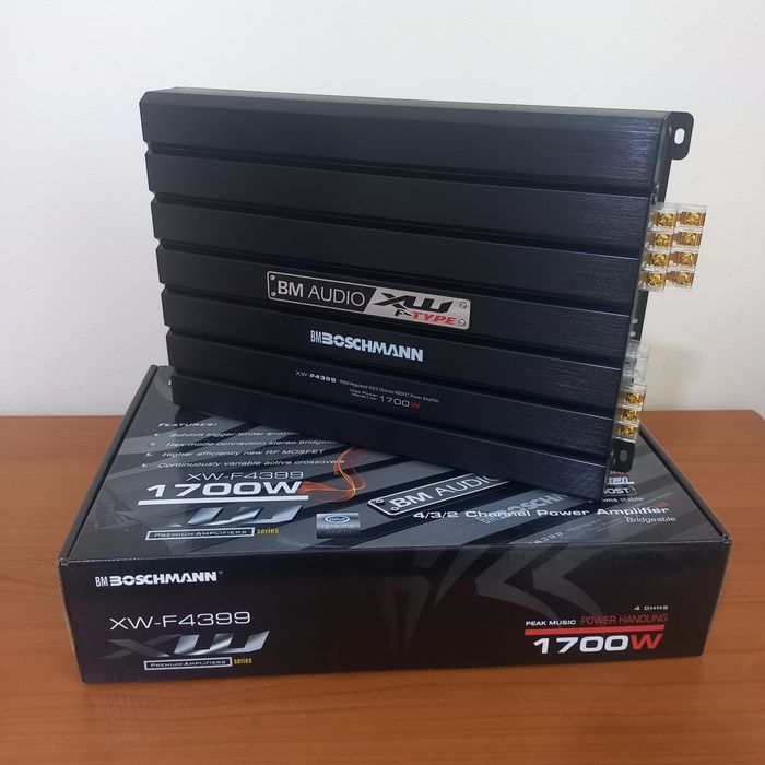 підсилювач звуку в авто 4-канальний XW-F4399 • автопідсилювач 4 канали