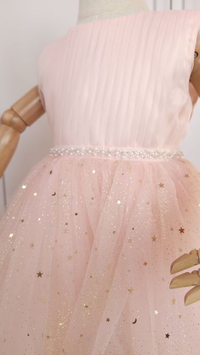 Дитяча рожева пишна сукня детское нарядное розовое платье принцессы