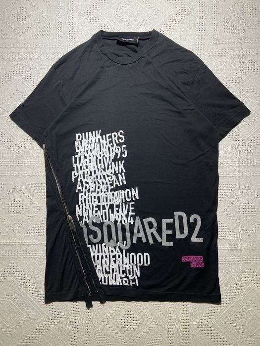 Dsquared2 assymetical zip tee | M | дискваред, футболка, тишка