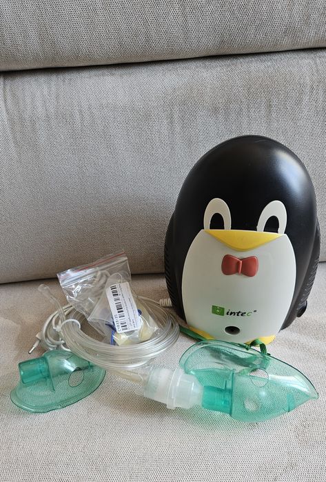 Nebulizator pingwin pingwinek Intec uszkodzony na części