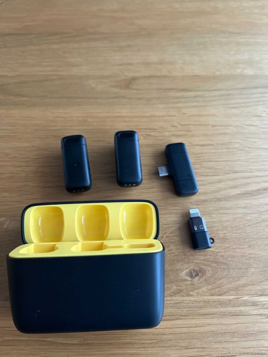 Bezprzewodowy mikrofon do telefonu – NOWY, pełen zestaw!