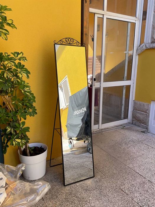 Espelho de Pé IKEA (KARMSUND) Preto 40x167 cm