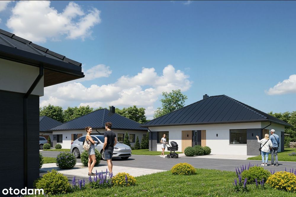 Dom parter 90,85 m²| Działka 547 m²| Inwestycja Niezłomnych | Mogilno