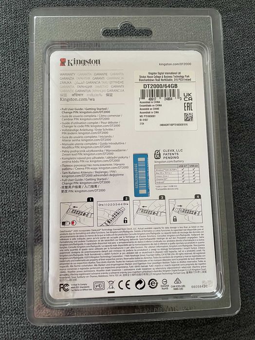 Pendrive Kingston 64GB (USB 3.1  Gen 1) 135MB/s