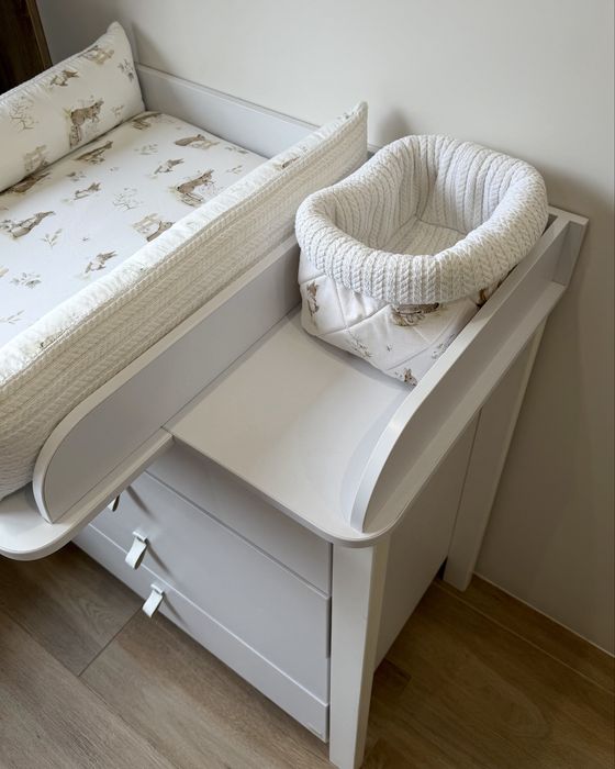 Пеленальний матрац з пелюшкою + корзинка