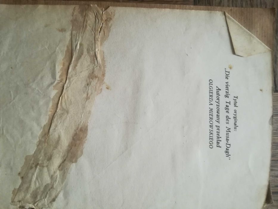 Franciszek Werfel Muza-Dag powieść