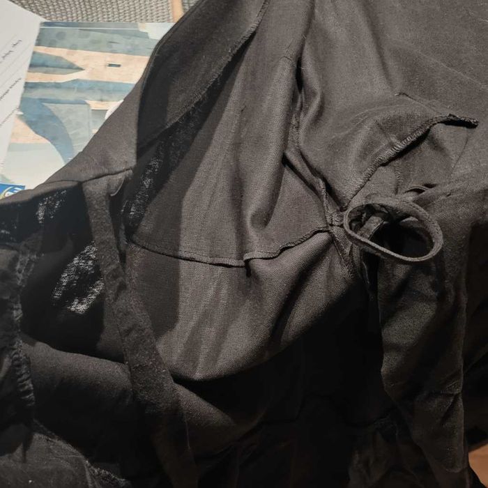 Czarna Sukienka YAS z Falbaną. Nowa Bez Metki. XL