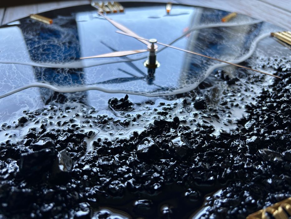 Morski zegar Plaża Reynisfjara z żywicy