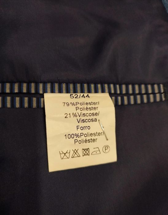 Fato SuitsInc Azul Xadrez – Slim Fit – Tamanho 52/44