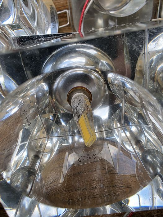 Lampki sufitowe halogen szklane, punktowe.
