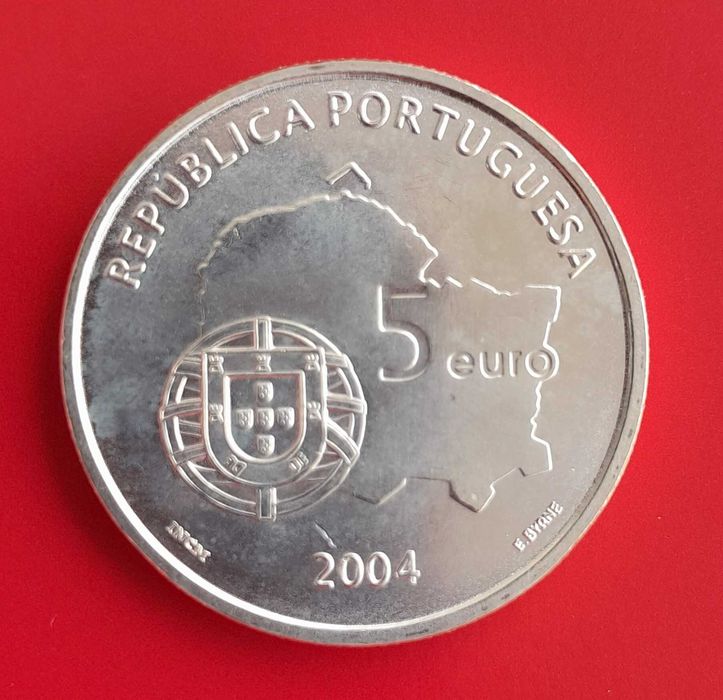 2004 – Portugal – 5 euros (Prata) – Centro Histórico de Évora