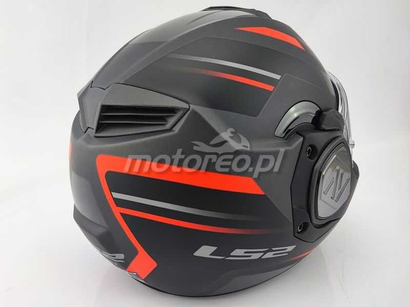 WYPRZEDAŻ Kask Szczękowy Blenda LS2 FF906 ADVANT Kuka Mat Black Red