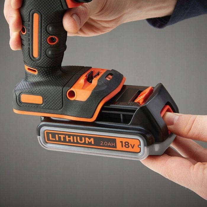 Black Decker Wiertarko Wkrętarka Udarowa 18v Bdchd18k1b2 2x 2,0ah 40nm