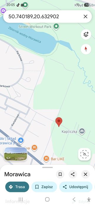 Działki budowlane.