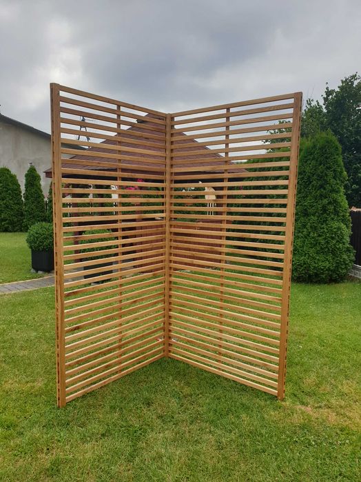 Nowoczesna pergola kratka taras balkon drabinka