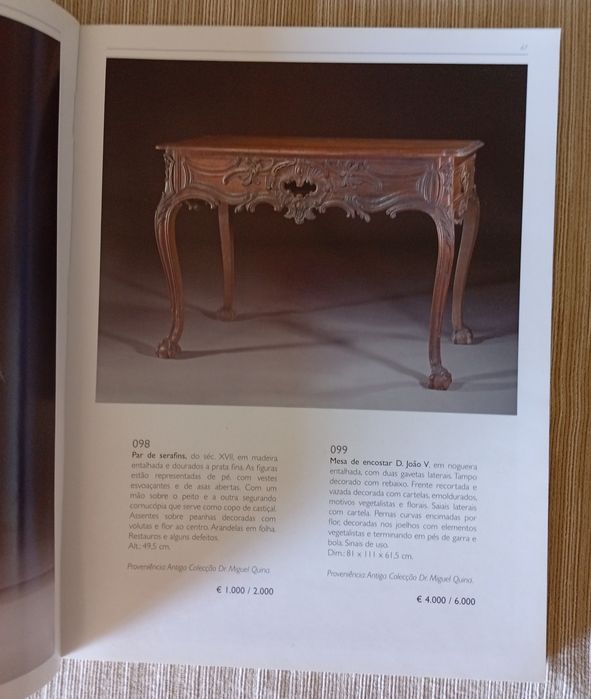 Catálogo do Leilão de Antiguidades nº 117 – Palácio do Correio Velho (Maio/Junho de 2003)