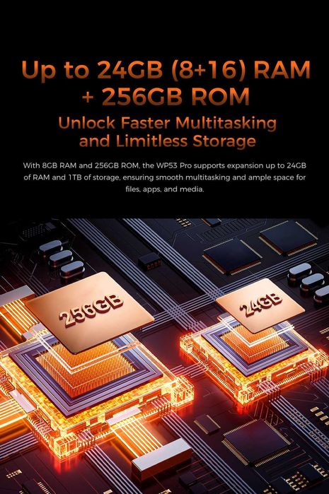 OUКITEL WP53 Pro 24/256Gb, 50/8Mp, 11000мАч, динамик 128дб 3W + фонарь