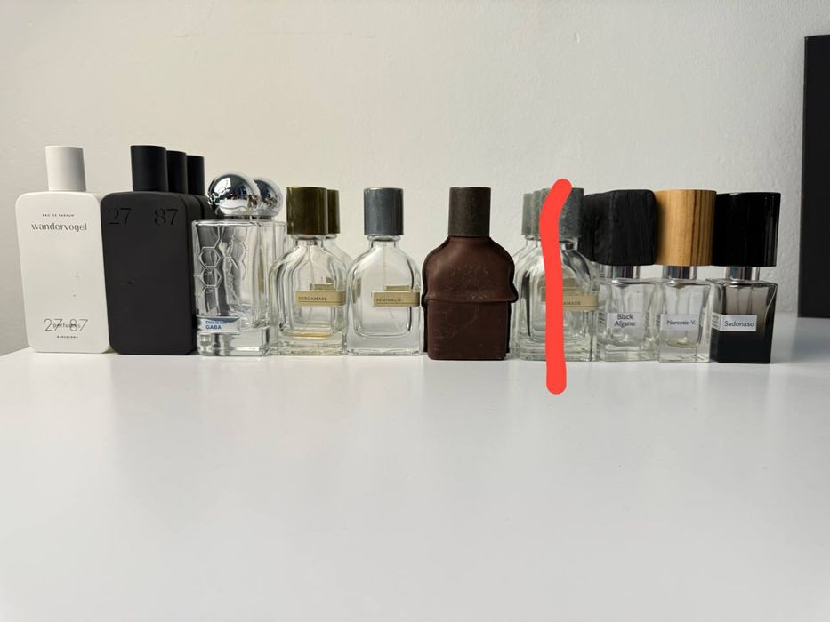 Пусті флакони з оригінальної парфумерії