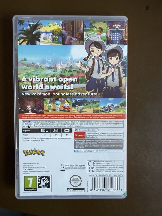 Pokemon Violet nitendo switch
