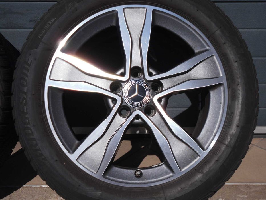! Koła zimowe aluminiowe 17 5x112 Oryg Mercedes C W205 czujniki TPMS
